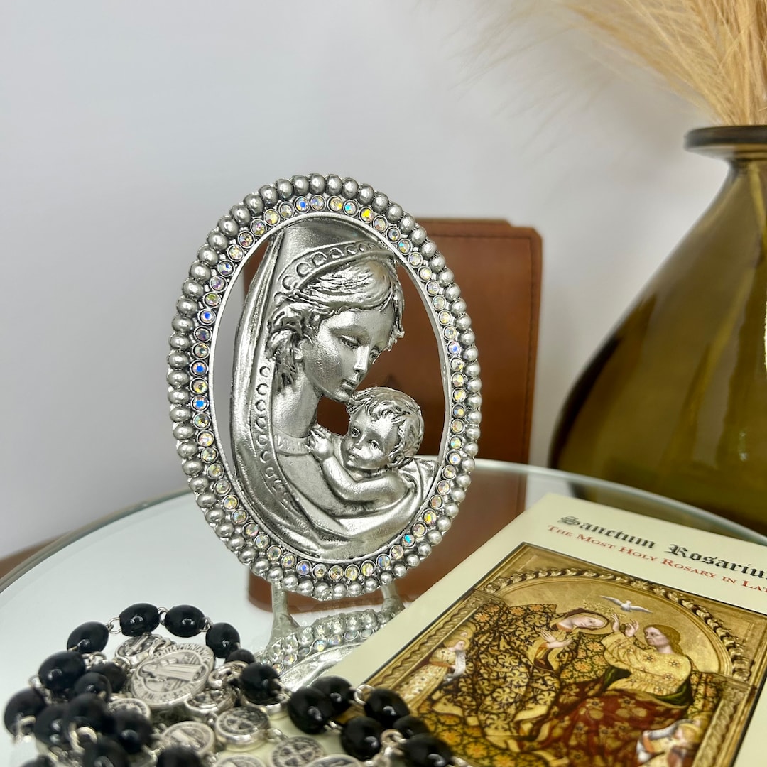 Madonna of the Streets in Silver Metal Standing - Etsy