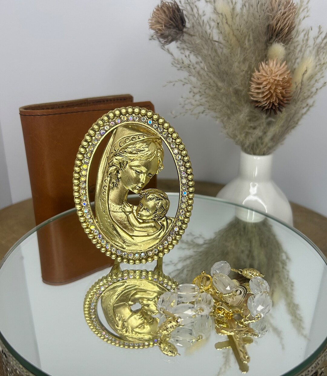 Madonna of the Streets in Gold Metal Standing - Etsy