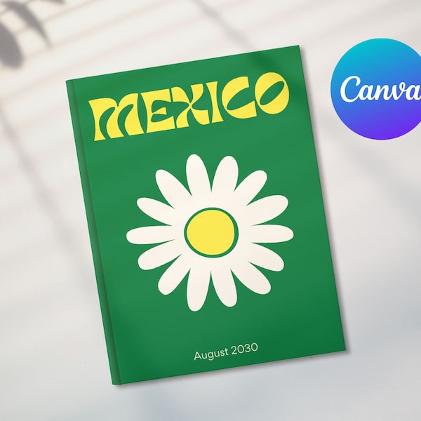 Travel Photo Album Editable Canva Template, Personalized Photo Book, Creative-Inspired Album, Coffee Table Book, Mexico Travel Book