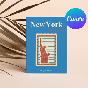 Travel Photo Album Editable Canva Template, Personalized Photo Book, Creative-Inspired Album, Coffee Table Book, New York Travel Book