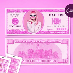 Pink Money Template 