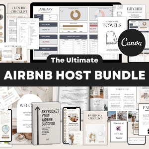 Airbnb Host Bundle, Welcome Book, Airbnb Signs, Short Term Rental Template, Hosting Instagram, Social Media, Cleaning Checklist, VRBO Host