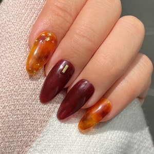 Fall Press On Nails | Mix and Match Press On Nails | Press On Nails | High Quality Nails | Colorful Nails