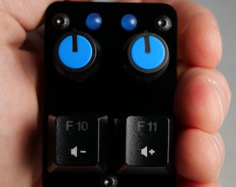 Right Hand Midi Acrylic Midi Controller 2 buttons, 2 potentiometers, 2 LEDs