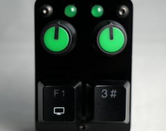 Right Hand Midi Acrylic Midi Controller 2 buttons, 2 potentiometers, 2 LEDs