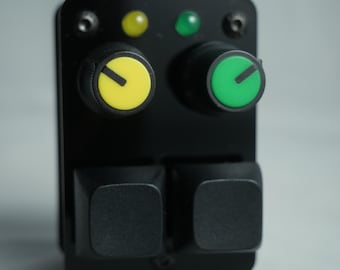 Right Hand Midi Acrylic Midi Controller 2 buttons, 2 potentiometers, 2 LEDs