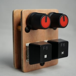 madMidiMini Compact Midi Controller with 2 Note Buttons 2 Potentiometers and LEDs