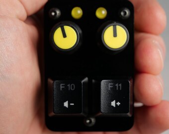 Right Hand Midi Acrylic Midi Controller 2 buttons, 2 potentiometers, 2 LEDs