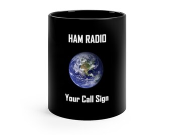 Call Sign Black Mug - Etsy