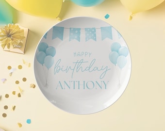 Personalized Birthday Plate, Toddler Birthday Plate, 1st Birthday, First Birthday Party, Boys Birthday Party, Birthday Traditions