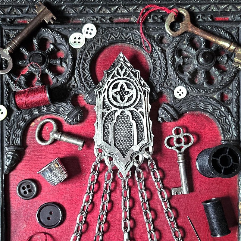 Sewing Ruler Rack Chatelaine Jewellery - Etsy New Zealand