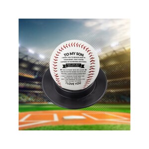 Son Baseball Gift | Win Or Learn | Baseball Gift To Son From Mom, Baseball Gift From Dad, Son Baseball Birthday Gift, Son Baseball Gift Idea