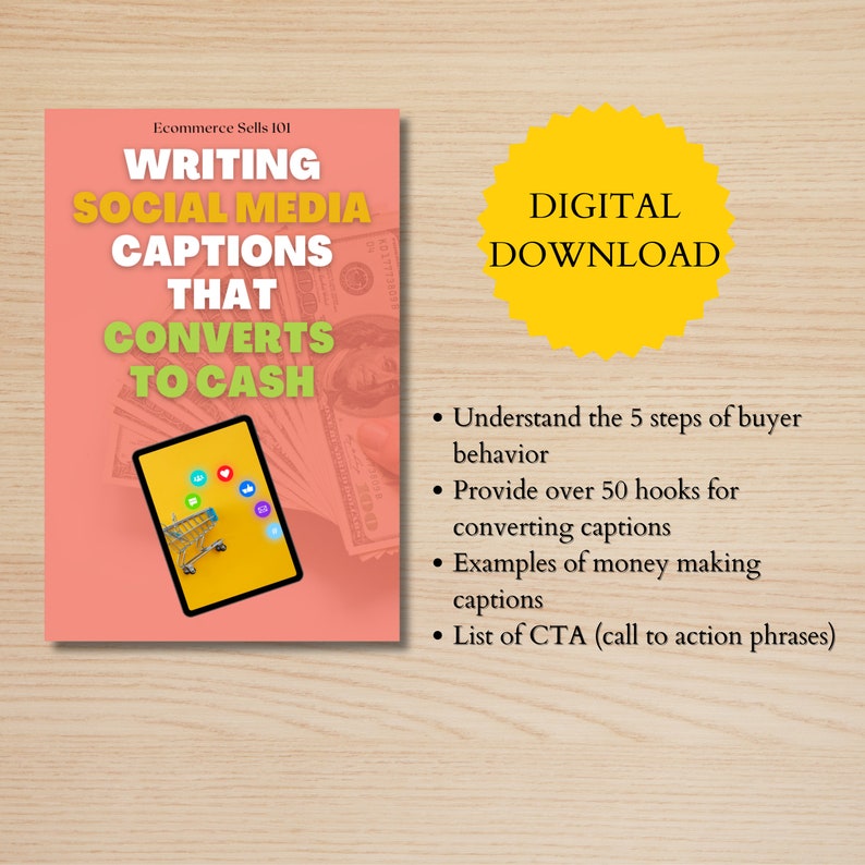 How to Write Social Media Captions to Make Ecommerce Sells on Etsy or ...