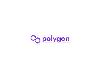 Polygon Matic Crypto Logo stickers