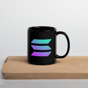 SOLANA Crypto Ceramic Mug: Sip Your Morning Coffee with the Future of Crypto