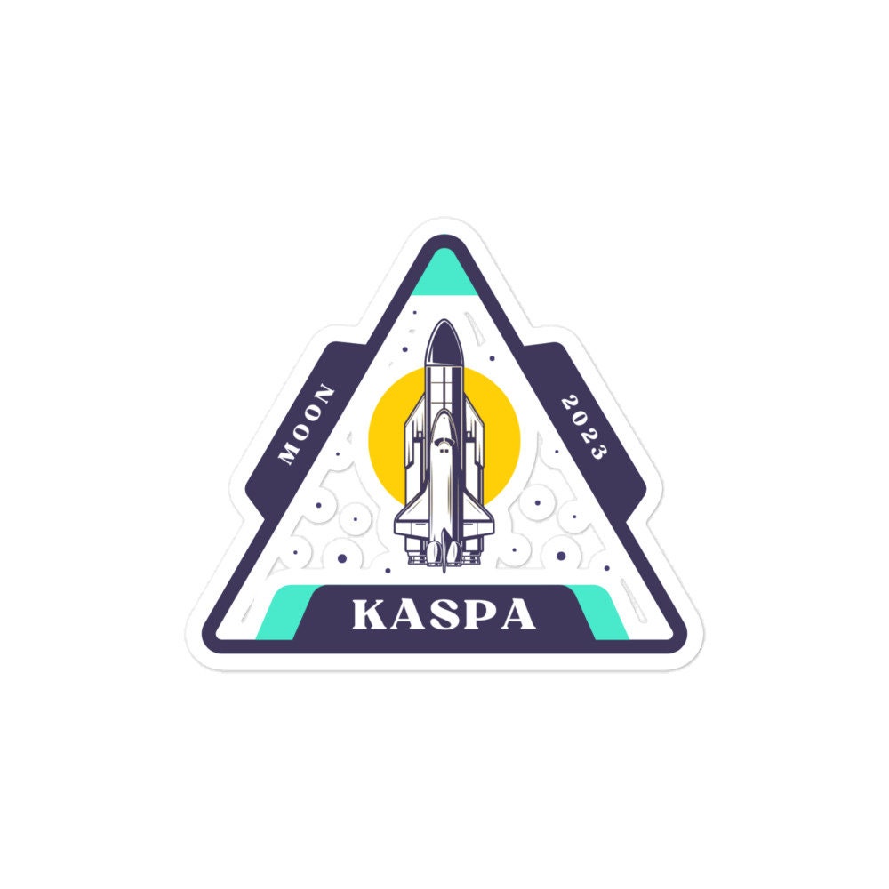 Logo de lancement de Kaspa Moon - Kaspa Crypto Sticker - Etsy France