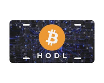 Bitcoin License Plate Frame Insert - Etsy