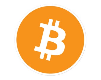 ビットコイン 暗号ロゴステッカー - 暗号ステッカー - ビットコインステッカー