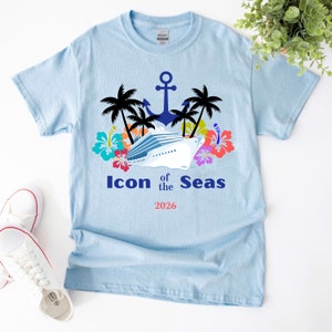 Icon of the seas 2026 cruise shirt, Royal Caribbean cruise shirt, couples cruise shirts, family group cruise shirts, cruise vacation shirts