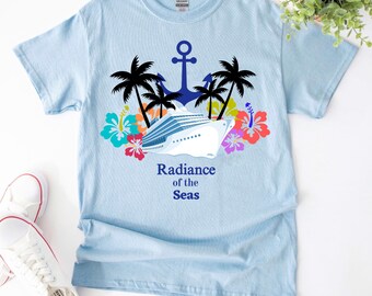 Radiance of the seas cruise shirts, Royal Caribbean, family cruise shirts, couples cruise shirts, group cruise shirts