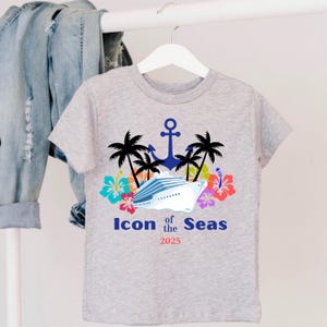 Kids Icon of the Seas 2025 Royal Caribbean cruise shirt, group Cruise shirts, family cruise shirt, couples cruise shirt, cruise shirt ideas