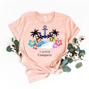 Carnival Conquest cruise shirt, Carnival cruise shirt, group cruise shirts, couples cruise shirts, cruise shirt ideas