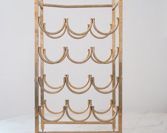 1950's Gold Wine Rack