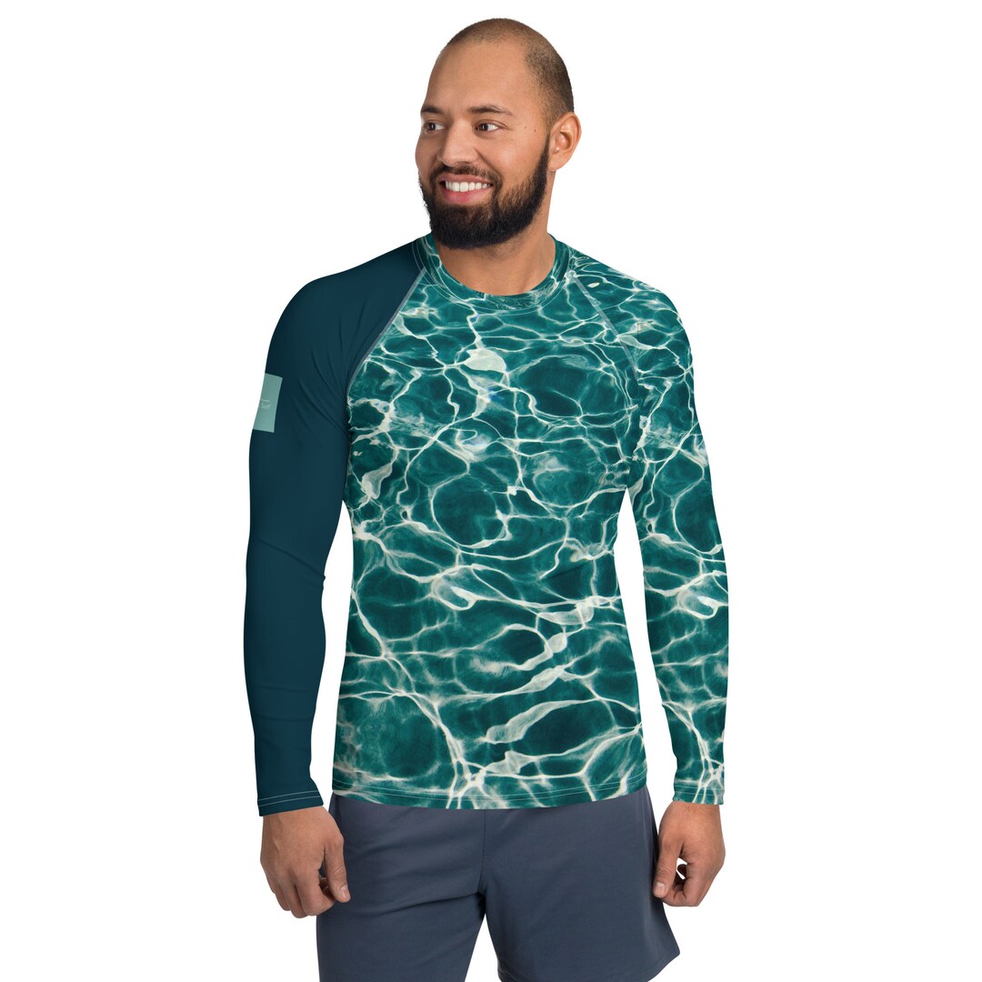 Land & Surf Men's Aqua Rash Guard Rash Vest for Swimming Etsy