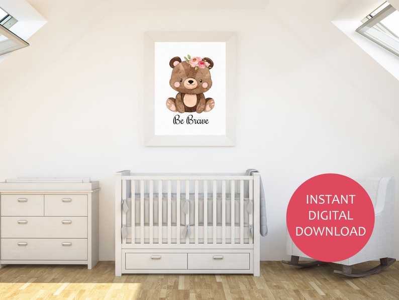 Woodland Animal Nursery Wall Art, Nursery Decor, Baby Animal Decor