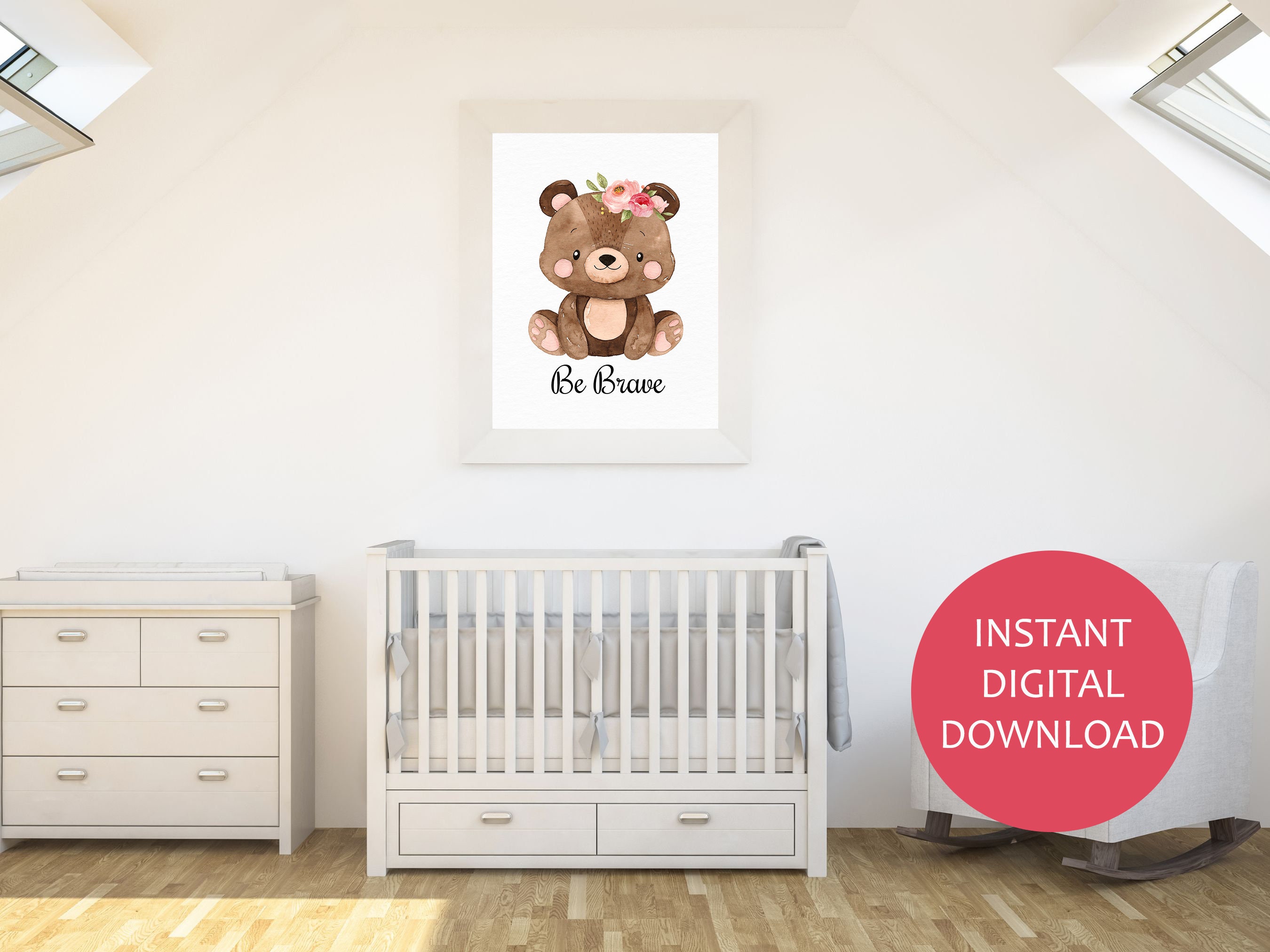 Woodland Animal Nursery Wall Art, Nursery Decor, Baby Animal Decor