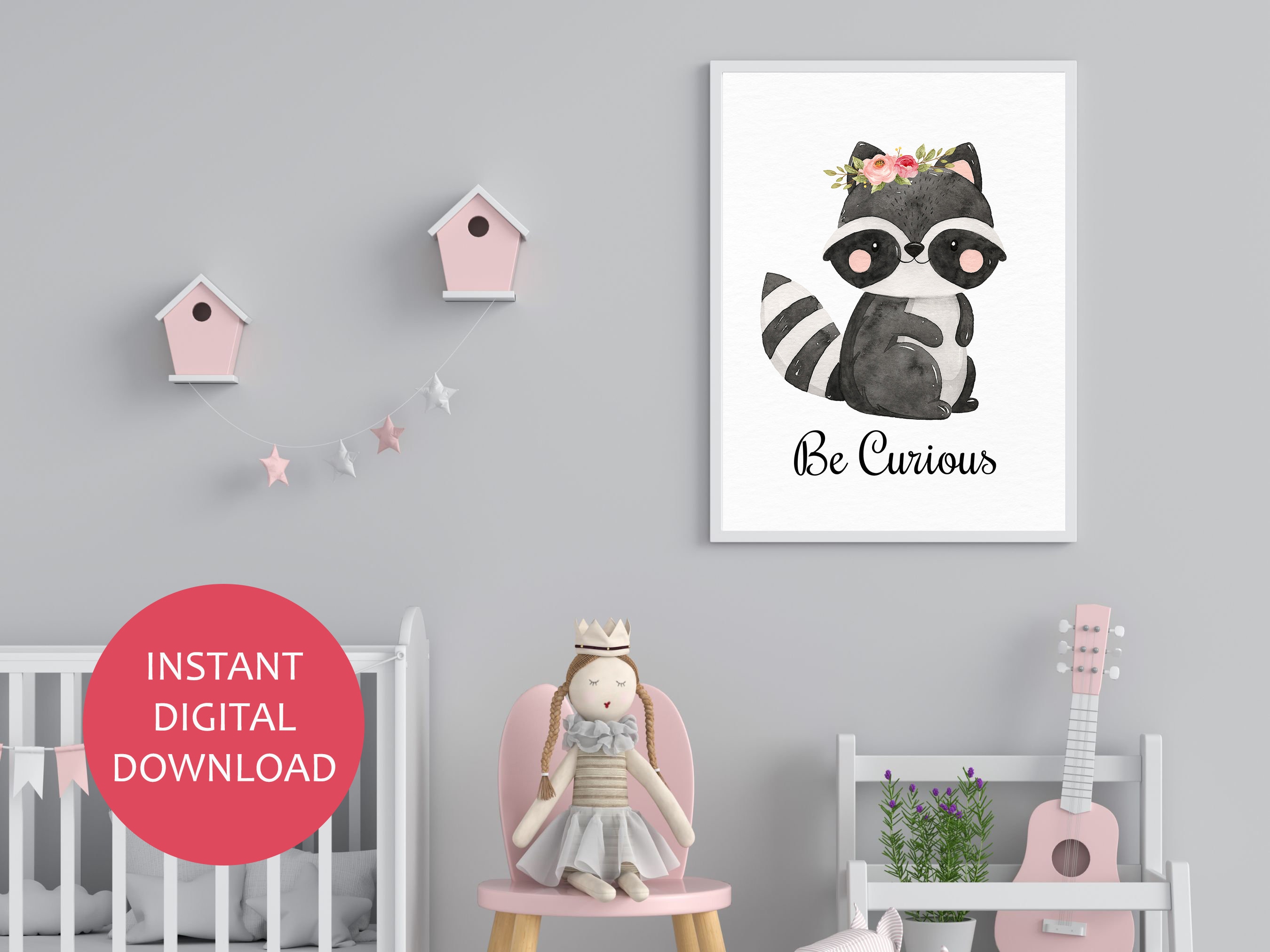 Woodland Animal Nursery Wall Art, Nursery Decor, Baby Animal Decor
