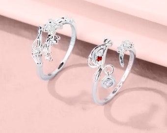 Heaven Official's Blessing HuaLian Couple Rings, TGCF, Xie Lian, Tian Guan Ci Fu, Jewelry, Gift, Cosplay