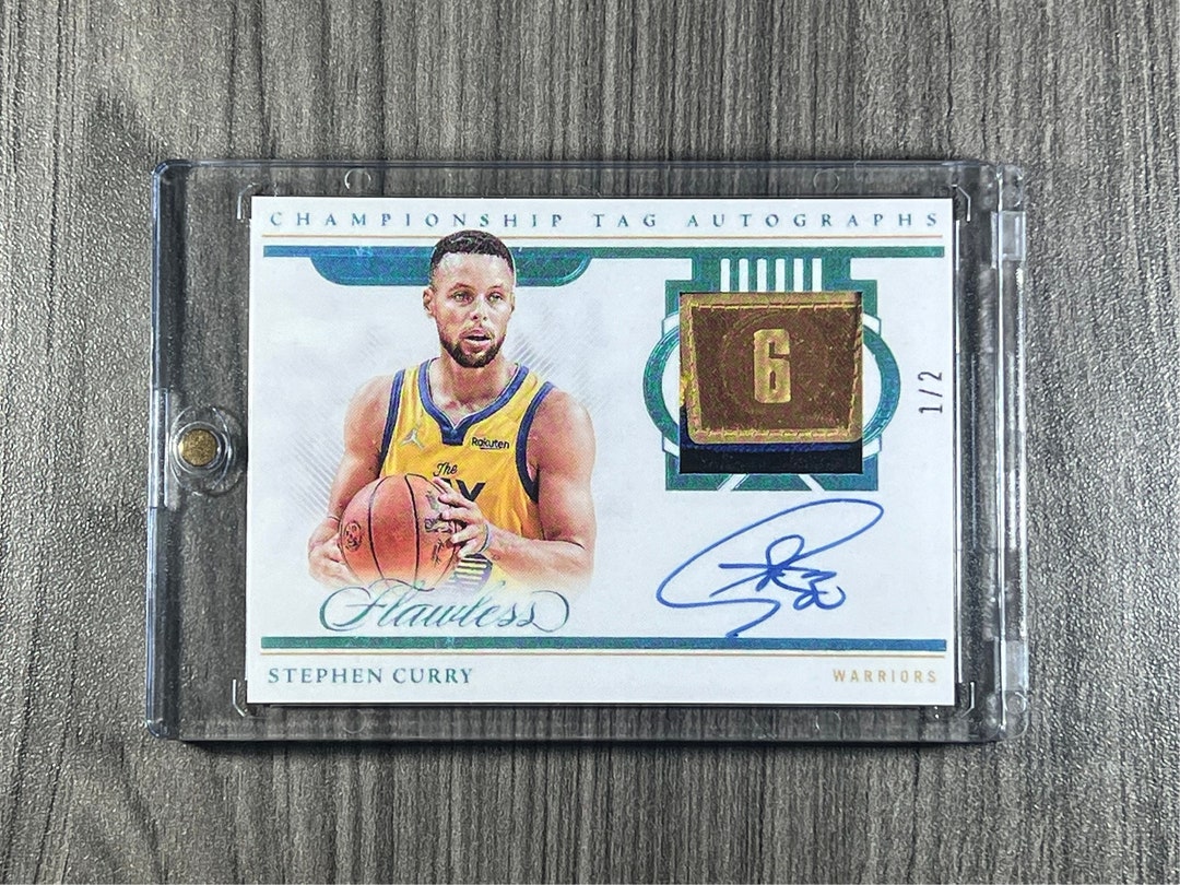 Facsimile Autographed Stephen Steph Curry Golden State Navy Blue