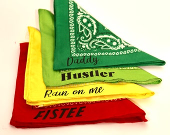 Custom hanky hanky code personalized bandanna gay flagging