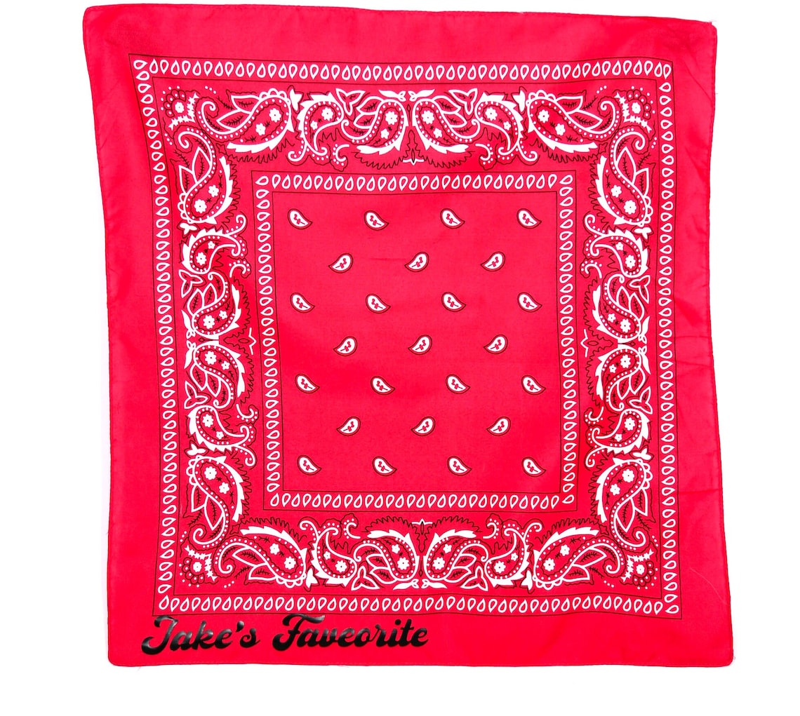 Custom Hanky Hanky Code Personalized Bandanna Gay Flagging Etsy