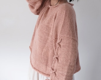 Knitting Pattern | IRIS Sweater | Digital Download | easy knitting pattern | Knitwear women | knit swear pattern for women | crochet