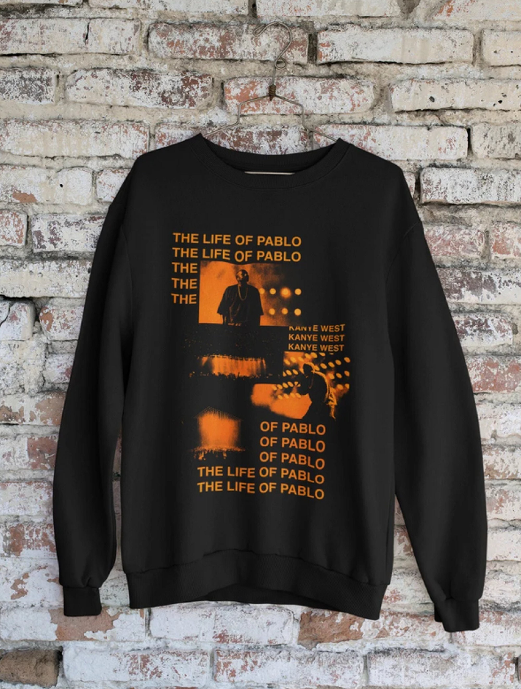 Kanye West Jeen yuhs the Life of Pablo Inspired Album Cover Style Sweatshirt T shirt in Black Etsy