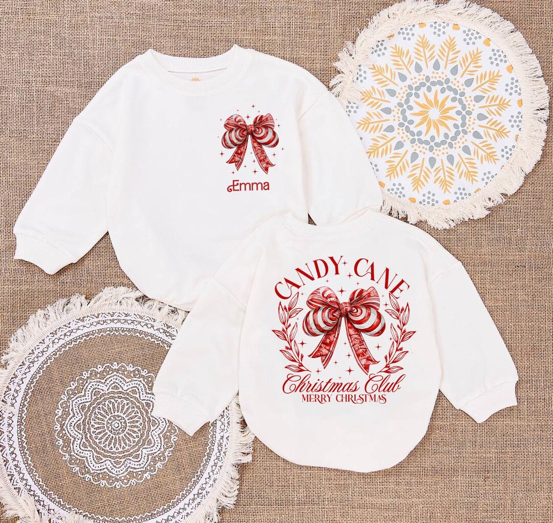 Candy Cane Baby Romper with Matching Bow-Pink main image 1