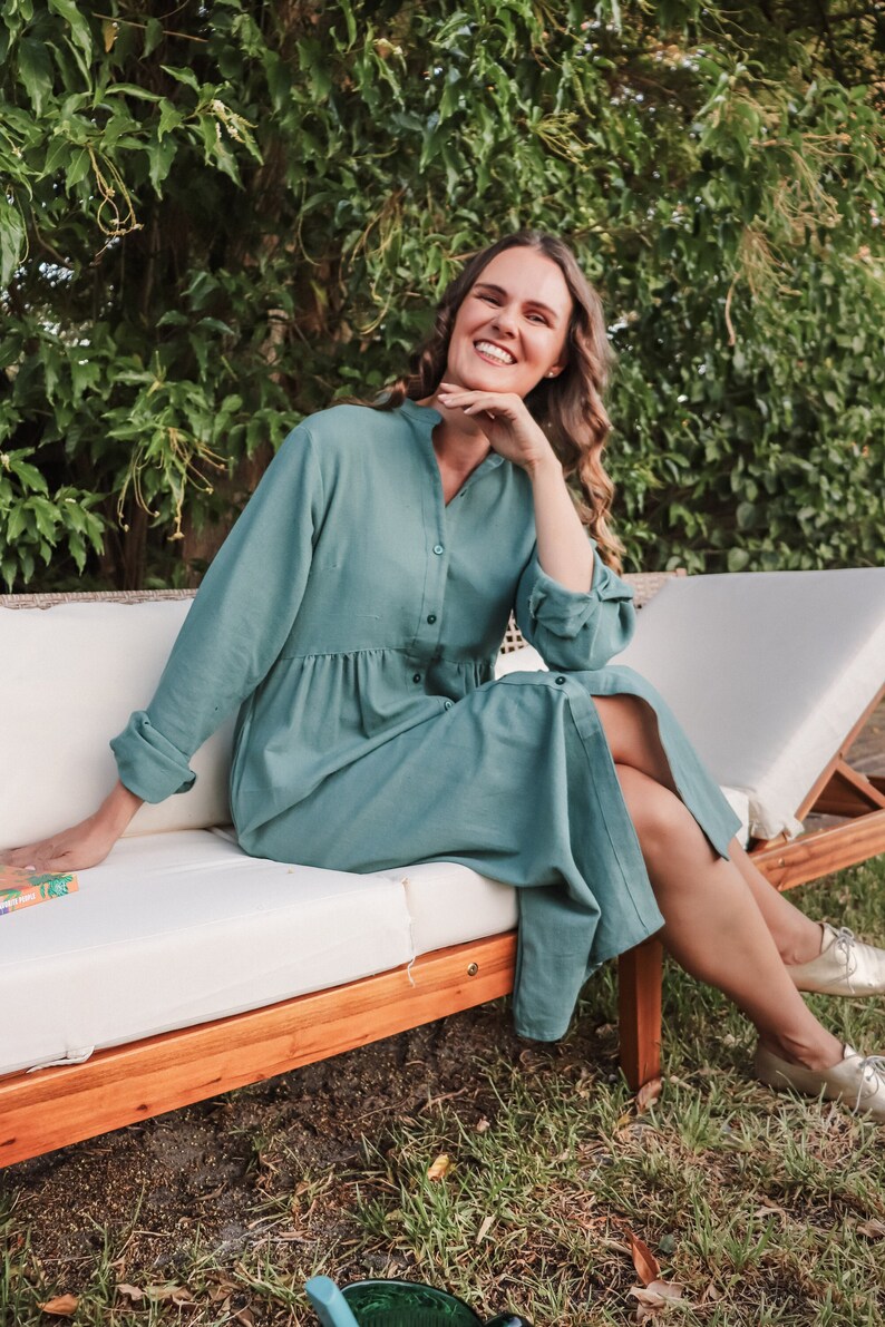 Sea Hemp Shirt Dress
