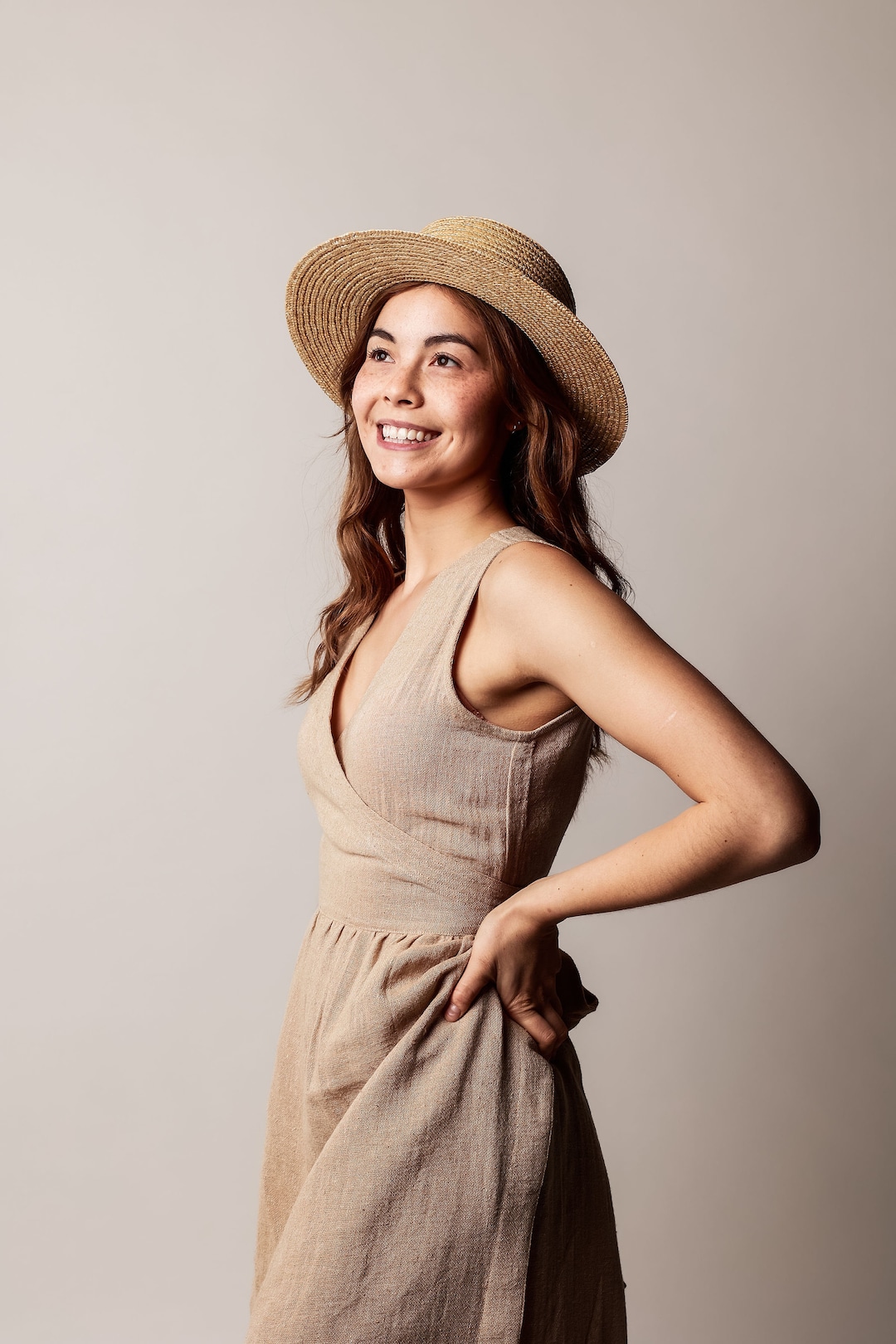 Houston Hemp linen wrap dress main image 1