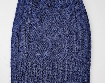 Alpaca hat -Hand Knit 100% Alpaca  Diamond Knit Beanie