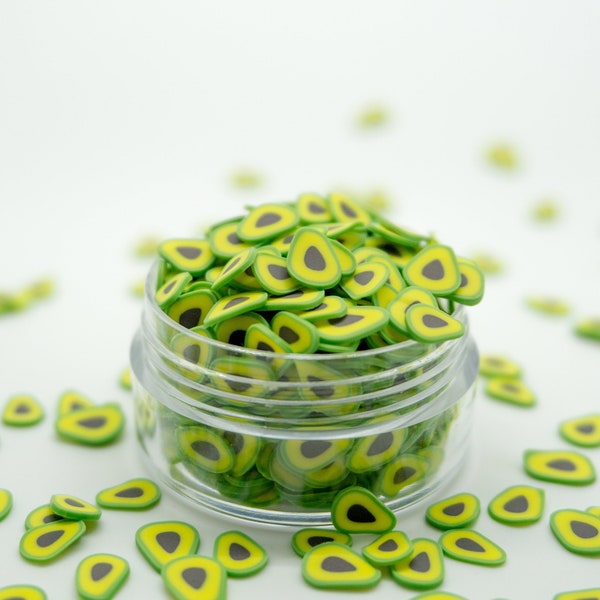 Avocado Polymer Clay Slices