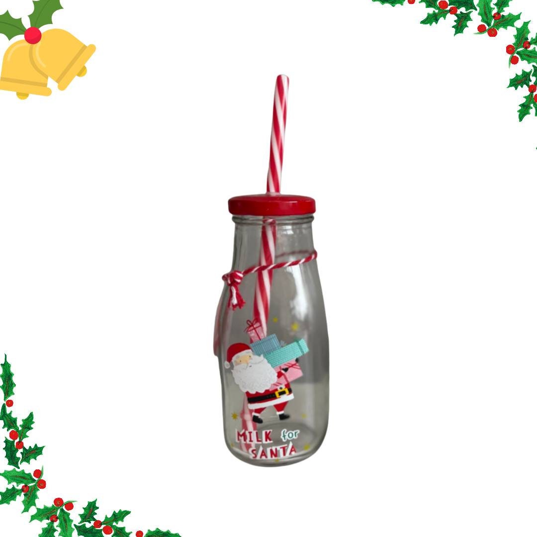 Christmas Milk Bottle Etsy UK