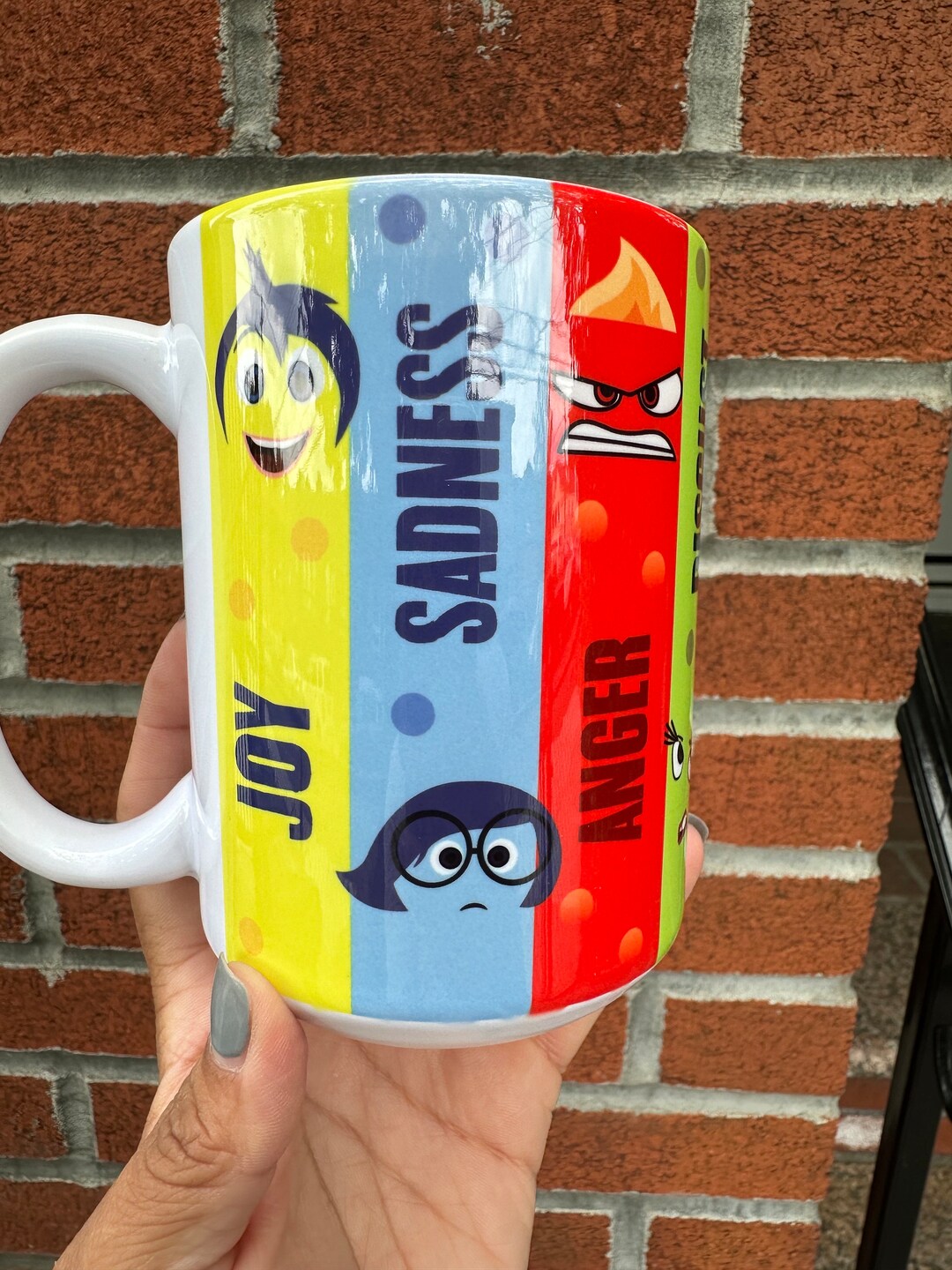 Inside Out 15 Oz Mug/ All Feelings Mug/ Movie Inside Out/ Joy / Sadness / Pixar/ Disney Movie Etsy