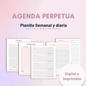 Perpetual Agenda Spanish 2025