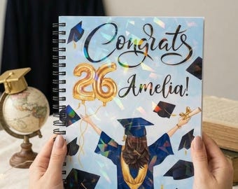 Libro de tarjetas de regalo de graduación, regalo de graduación universitaria, soporte para tarjetas de regalo de graduación, álbum de dinero para tarjetas de regalo, crea tu propio libro de tarjetas de regalo