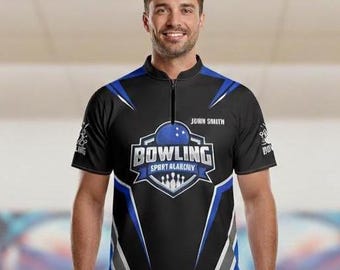 Camiseta de bolos personalizada, camiseta de bolos personalizada para equipo, regalo para jugador de bolos, camiseta de bolos de manga corta con botones.