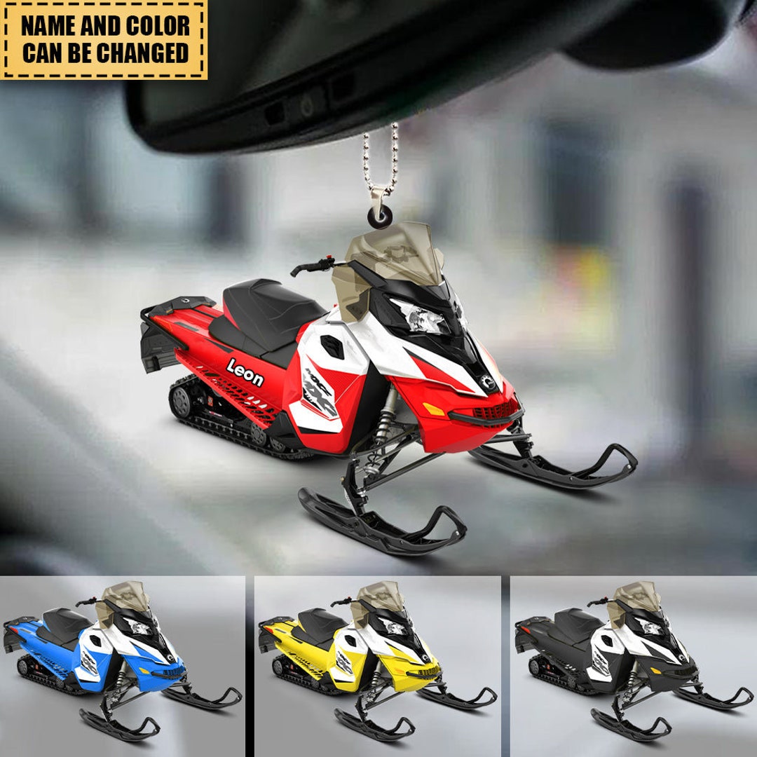 Personalized Snowmobile Christmas Ornament 2023, Snowmobile Ornament