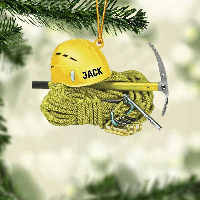 Personalized Rock Climbing Christmas Ornament 2024, Rock Climbing