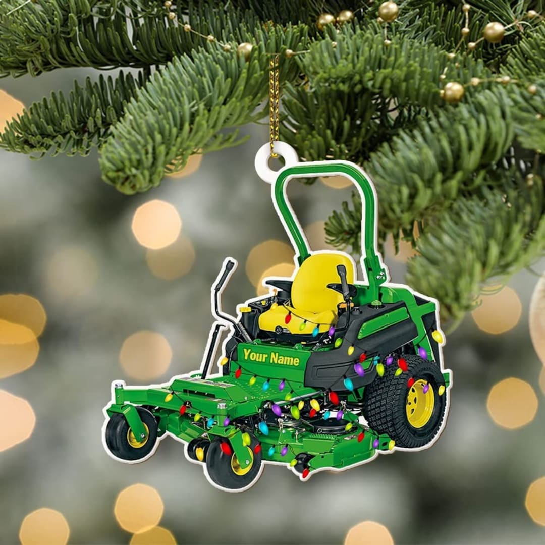 Lawn Mower Christmas Ornament 